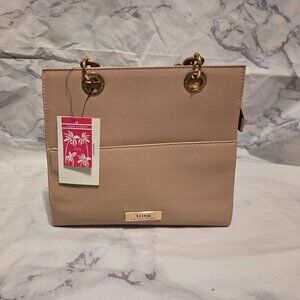 Trina Turk Blush Handbag with Crossbody strap (Vegan Leahter) #85